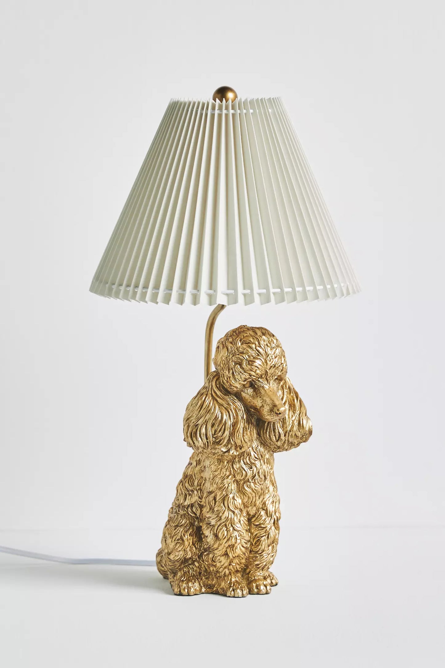 Golden Poodle Table Lamp