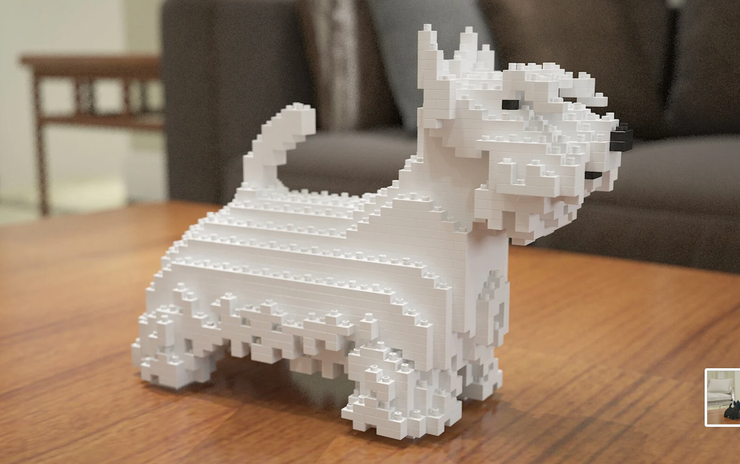 Scottish Terrier 3D Building Blocks